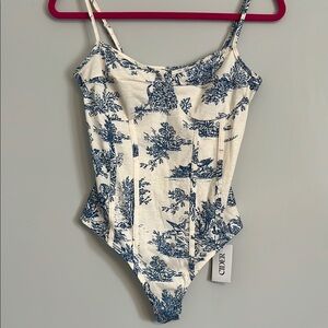 Cider Blue and White Women’s One Piece
